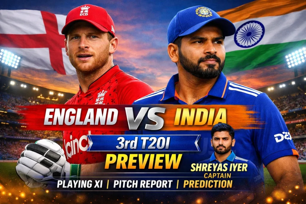 England vs India 3rd T20I Live